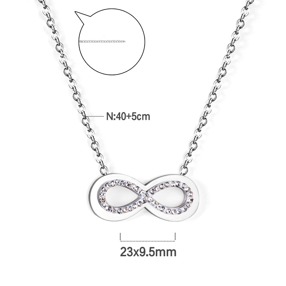 Damen Armband mit unendlichem Symbol aus hochwertigem Edelstahl Shop Nory