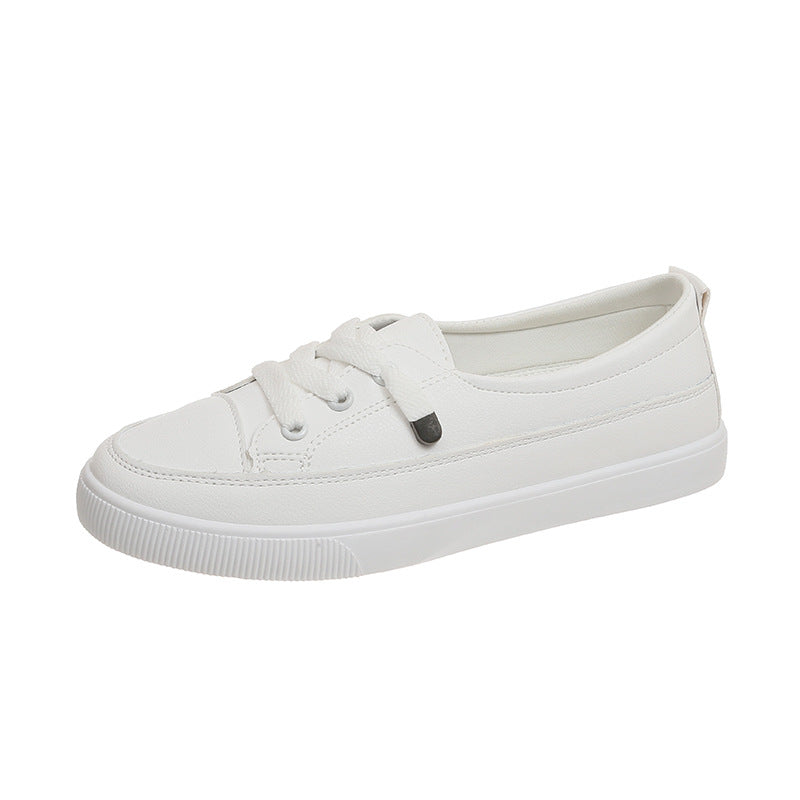 Damen Minimalistische Low-Top Sneaker aus Kunstleder mit gepolstertem Komfortfußbett Shop Nory