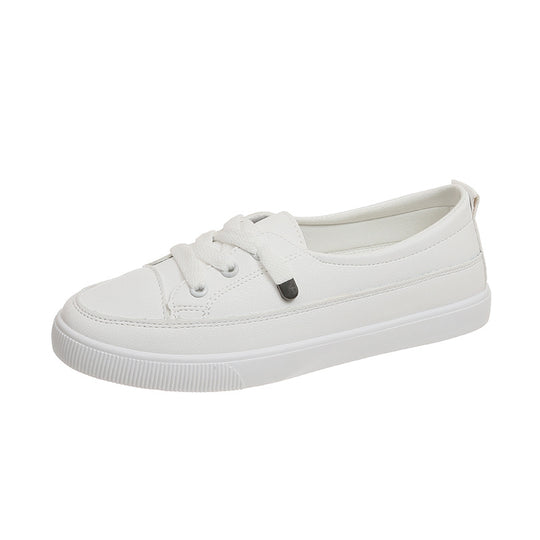 Damen Minimalistische Low-Top Sneaker aus Kunstleder mit gepolstertem Komfortfußbett Shop Nory