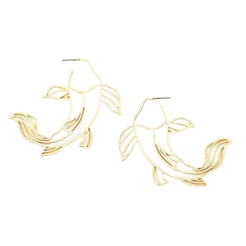 Damen Hängende Ohrringe im eleganten Koi-Fisch-Design Shop Nory