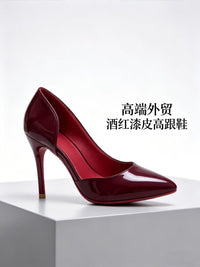Bordeaux Absatz 9 cm