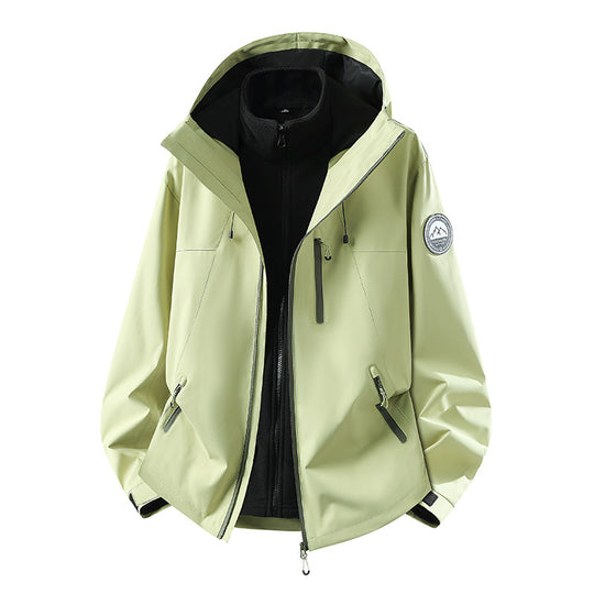 Herren Wasserdichte Softshell-Jacke mit Kapuze und atmungsaktiver Membran Shop Nory