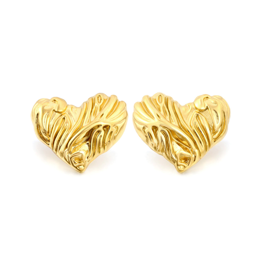 Damen Ohrstecker im Herzen-Design aus hochwertigem Edelstahl Shop Nory
