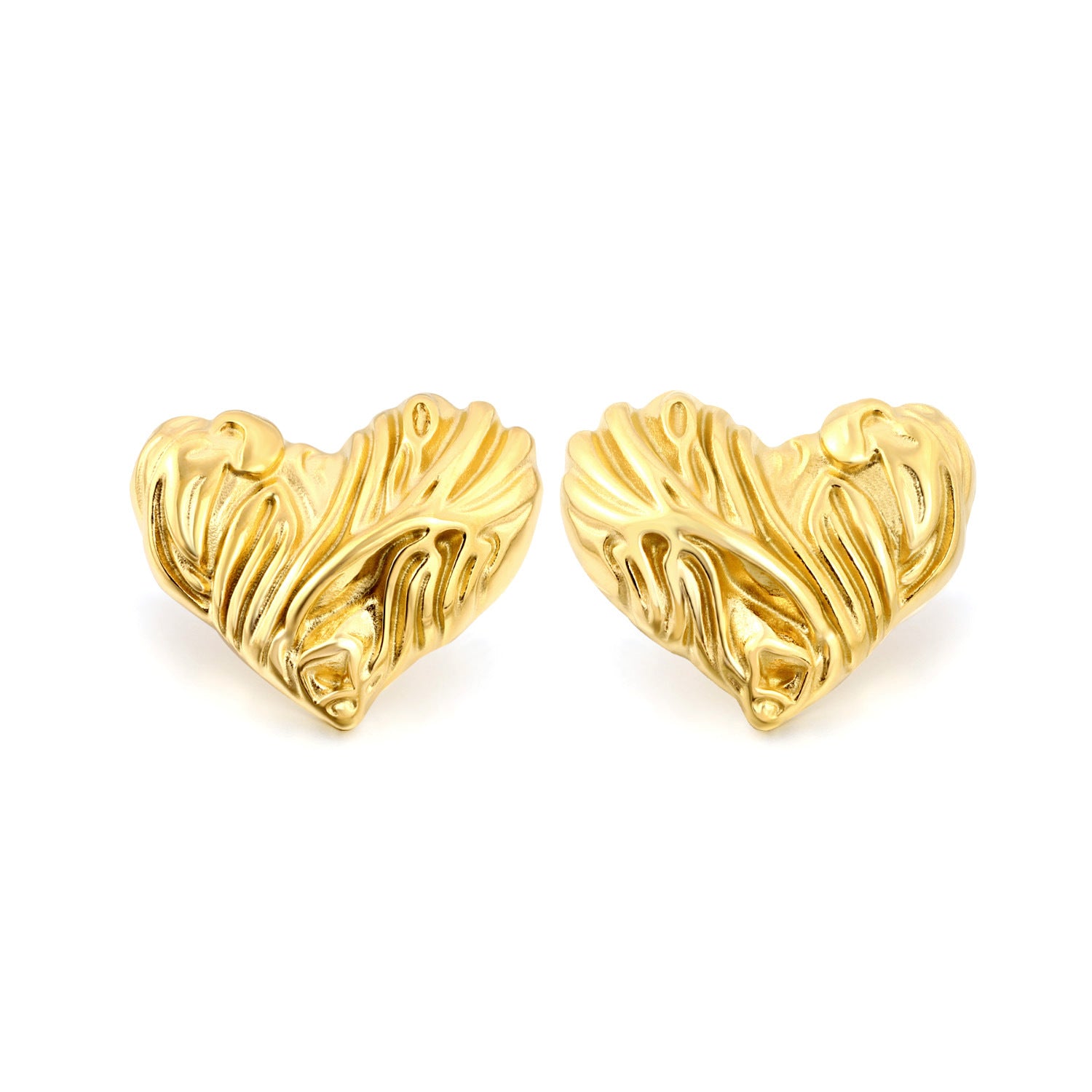 Damen Ohrstecker im Herzen-Design aus hochwertigem Edelstahl Shop Nory
