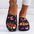 Damen Komfortable Zehentrenner-Sandalen mit modischem Schmetterlingsdesign