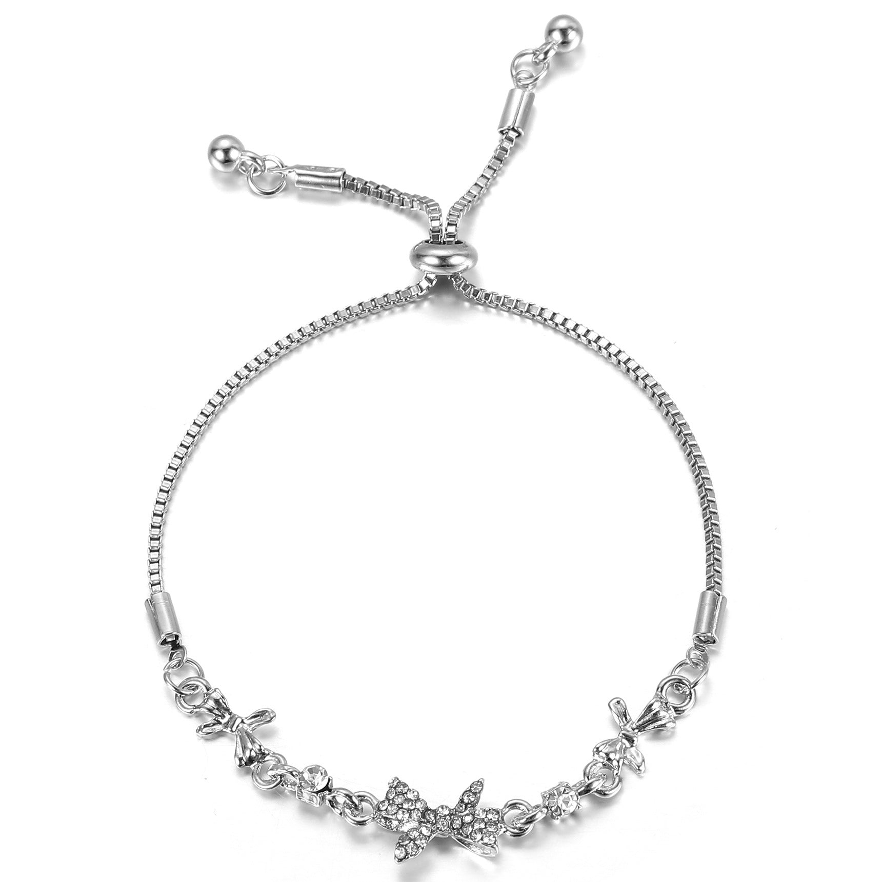 Damenarmband mit funkelndem Blumenmotiv Shop Nory