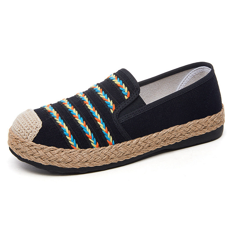 Damen Bequeme und modische Espadrilles mit flexibler Gummisohle
