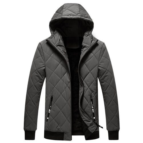 Herren gesteppte Kapuzenjacke mit leichter Thermo‑Isolierung und Rippbündchen Shop Nory