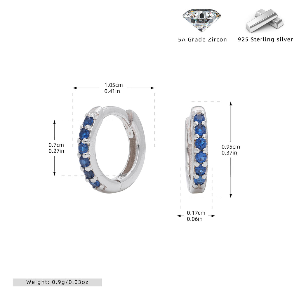 Damen Ohrstecker mit funkelnden Zirkonsteinen aus hochwertigem 925 Sterling Silber Shop Nory