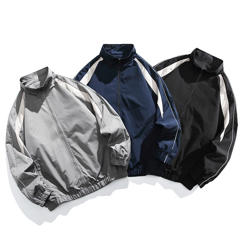 Herren Sportliche Übergangsjacke mit hohem Kragen und elastischer Taille Shop Nory