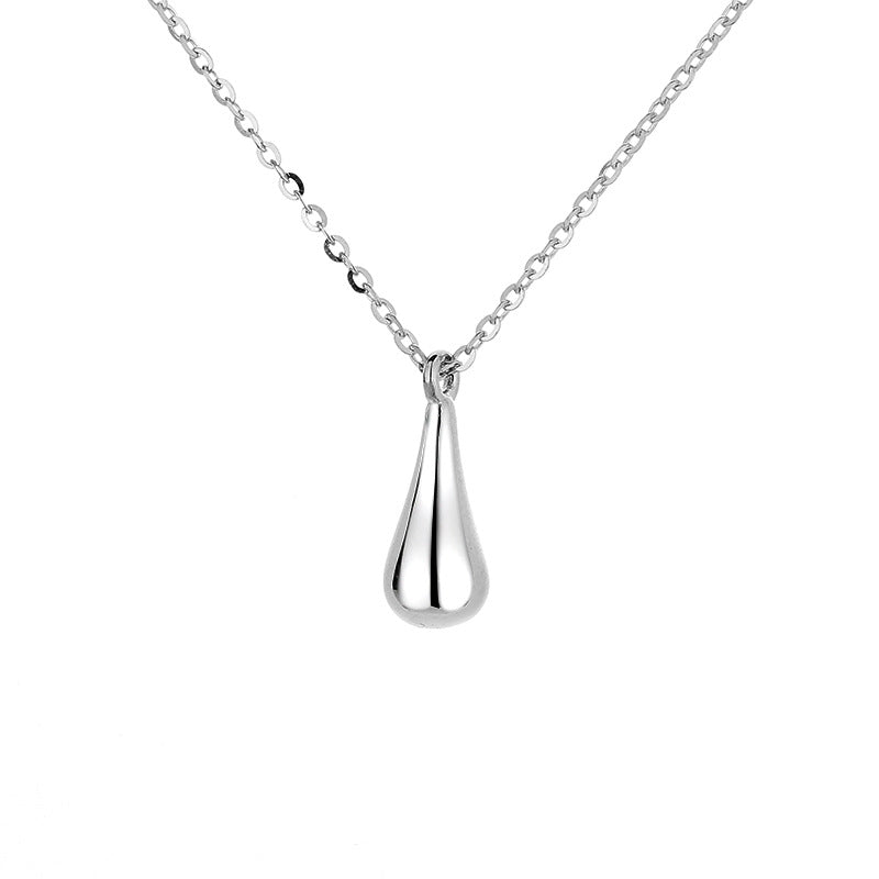 Damen eleganter Tropfen Anhänger mit feiner Kette Shop Nory