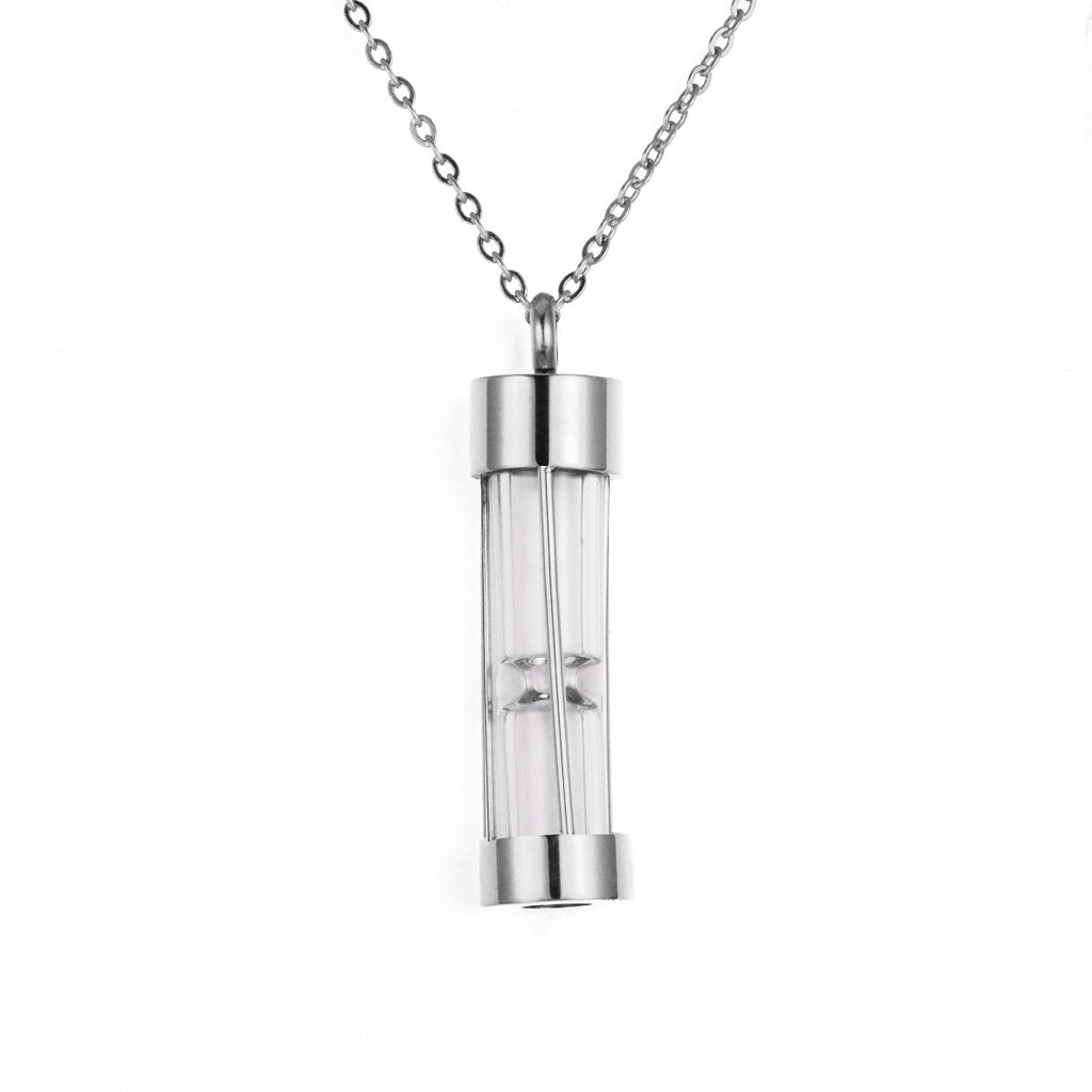 Damen Pendelkette mit modernem Sanduhr-Anhänger Shop Nory