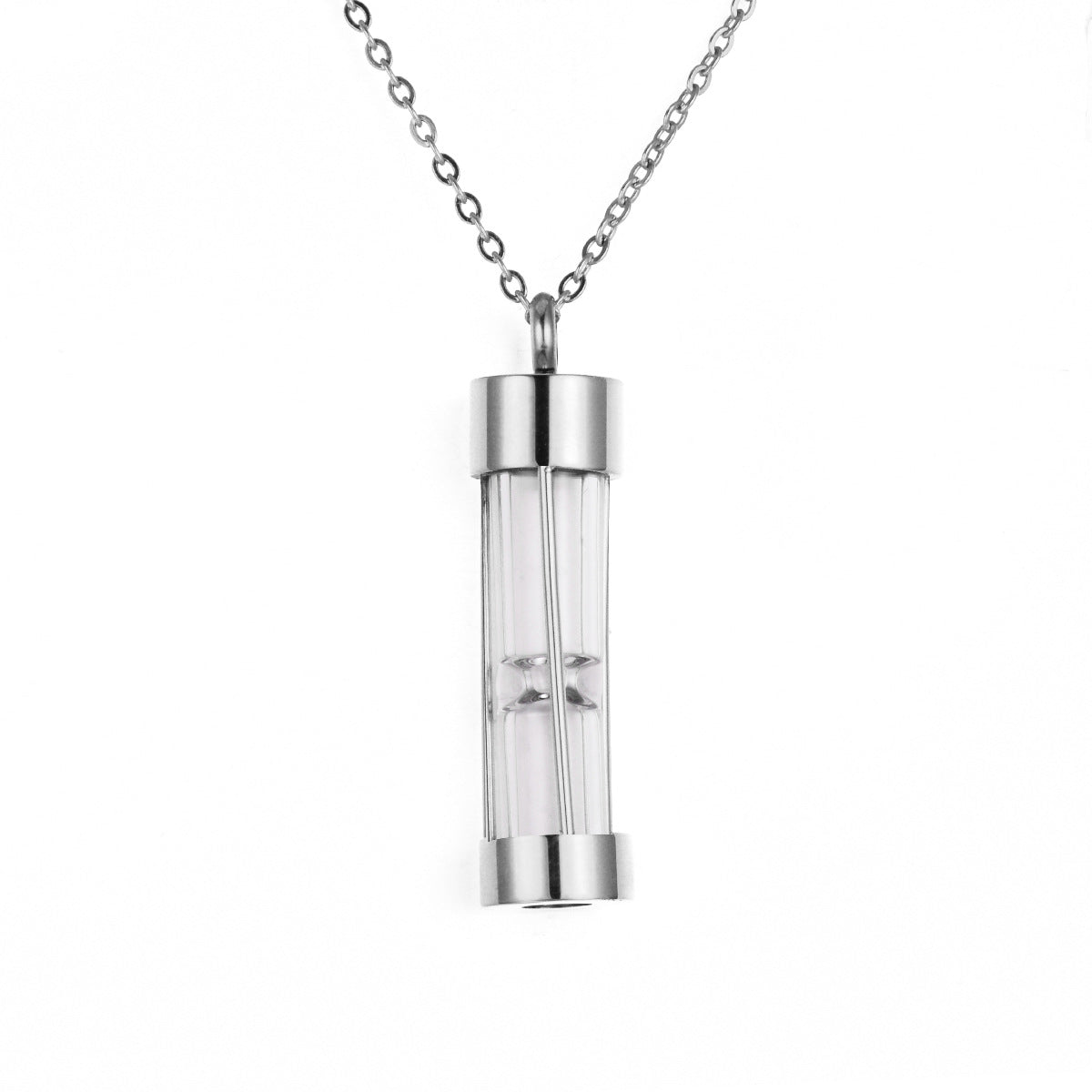 Damen Pendelkette mit modernem Sanduhr-Anhänger Shop Nory