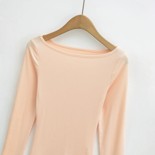 Damen Zweiteiliges Set aus figurbetontem Langarm-Top und Maxirock mit Schlitz Shop Nory