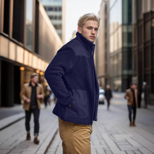 Herren Fleecejacke mit hochwertigem Innenfutter und praktischen Reißverschlusstaschen