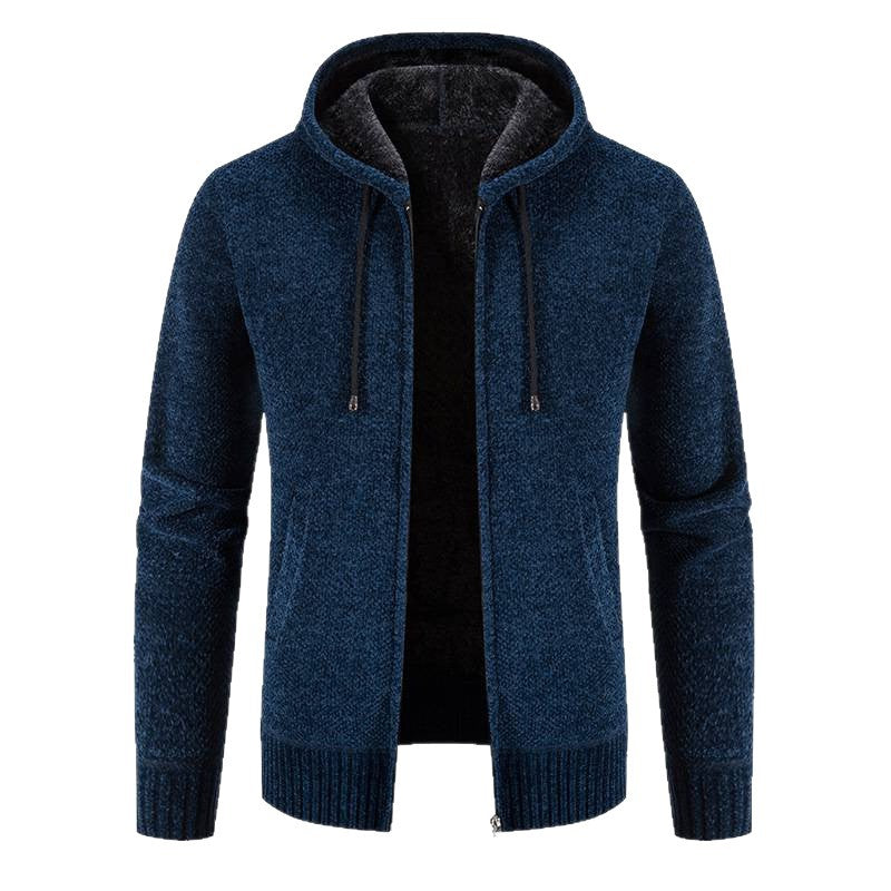 Herren Kapuzenjacke mit weichem Innenfutter und innovativem Design