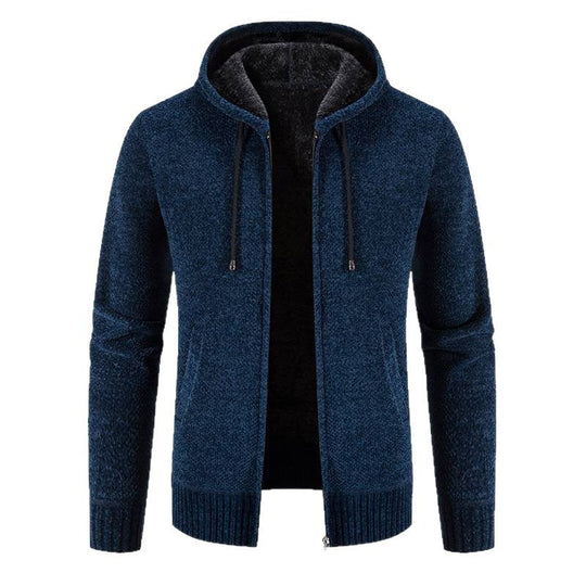 Herren Kapuzenjacke mit weichem Innenfutter und innovativem Design