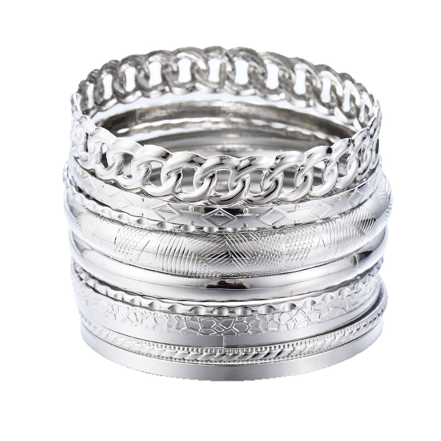 Damen stilvolles Armreif-Set aus hochwertigem Edelstahl Shop Nory