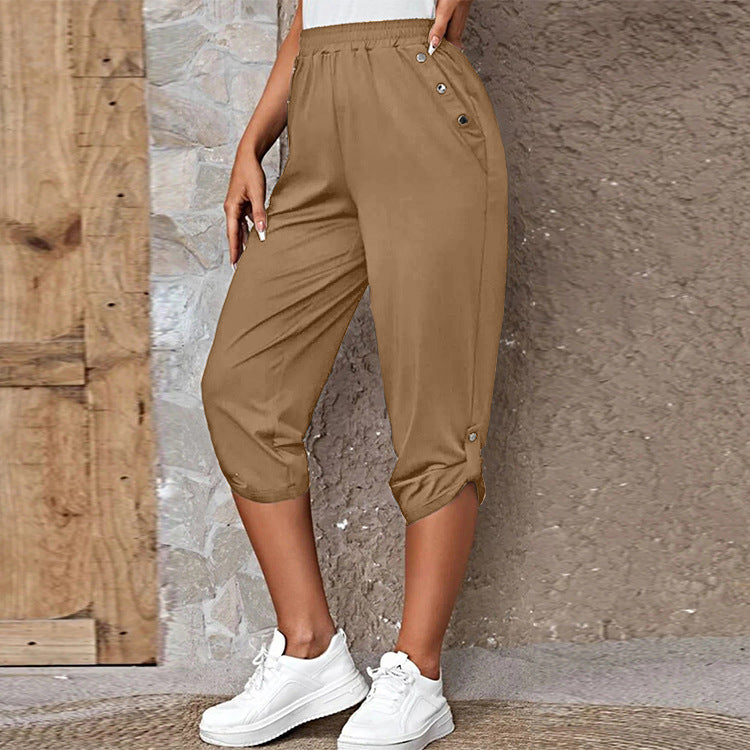 Damen Sportliche Jersey-Hosen