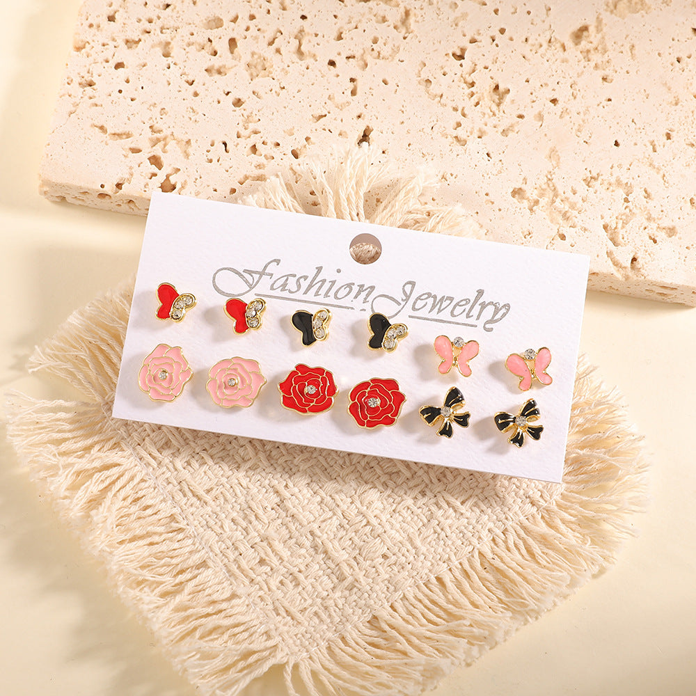 Damen Ohrstecker Set mit fruchtigem Design Shop Nory