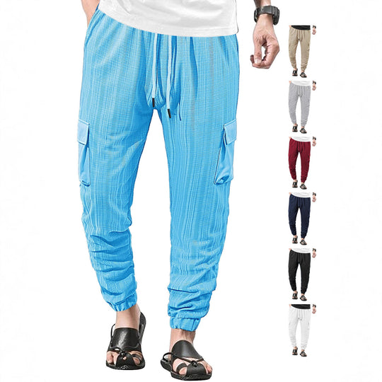 Damen Cargo-Hose aus leichtem Stoff Shopnory