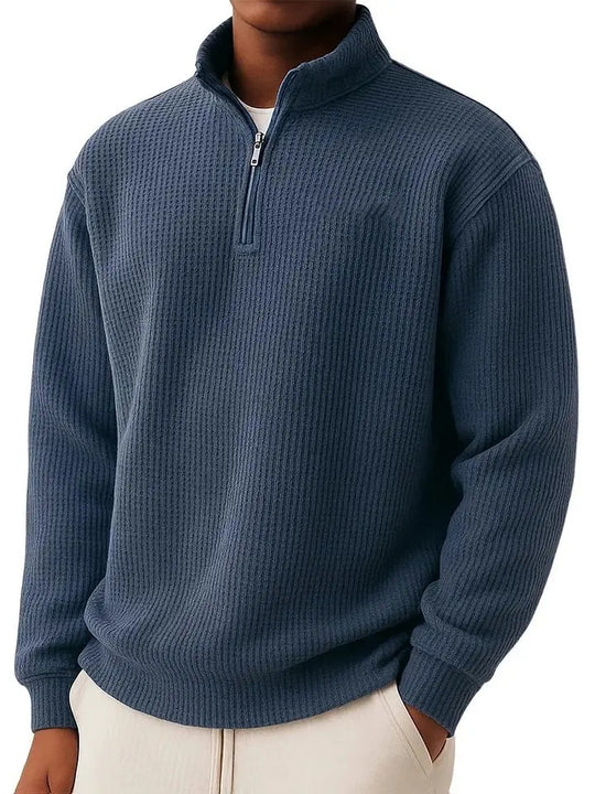 Herren Hochwertiger Pullover mit Reißverschluss Shop Nory
