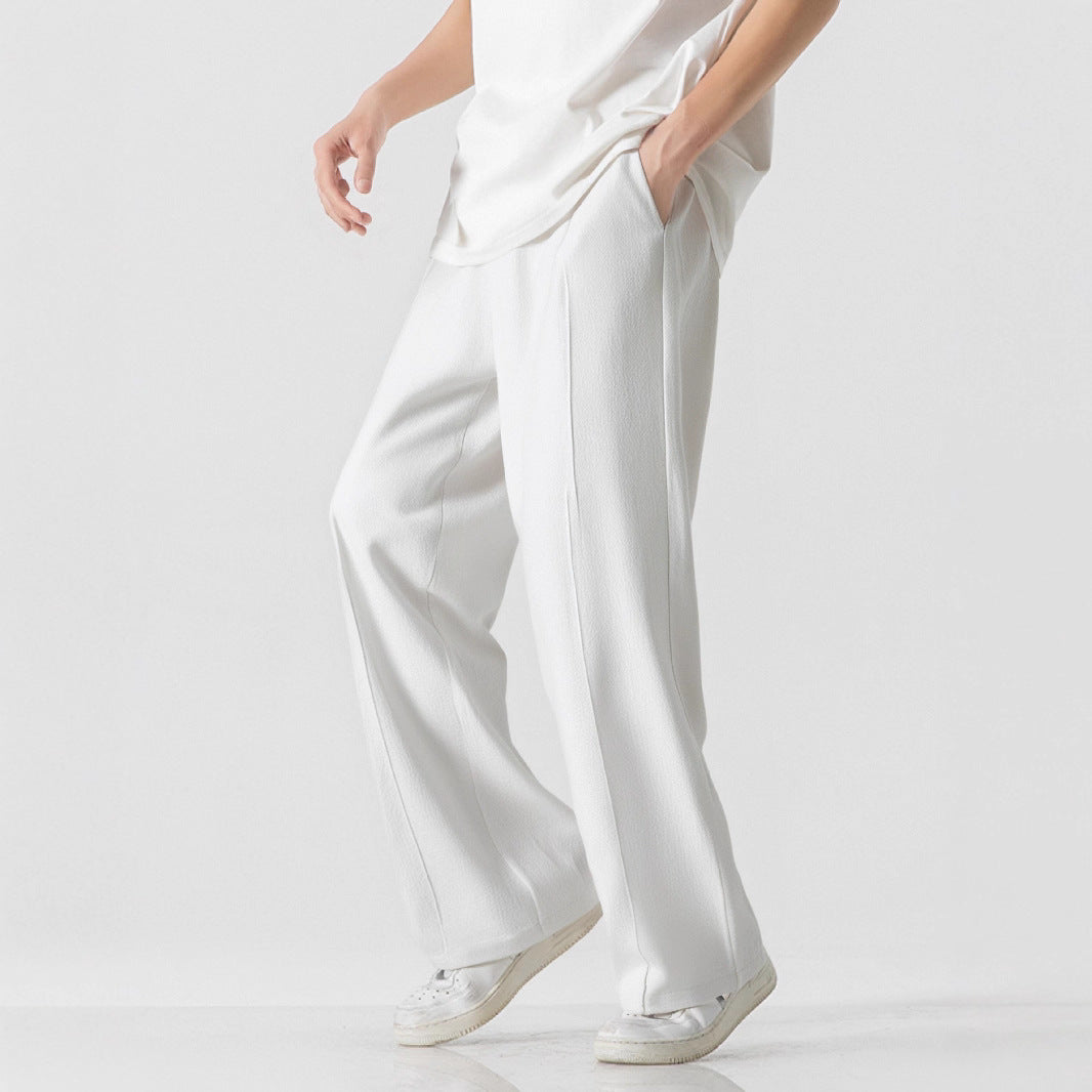 Herren Elegante, weite Freizeithose aus atmungsaktivem GewShopnorye