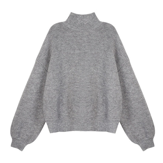 Damen Oversized Pullover mit Stehkragen Shop Nory