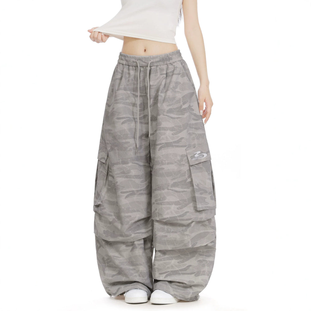Damen Lässige Cargo-Hose im Camouflage-Design Shop Nory