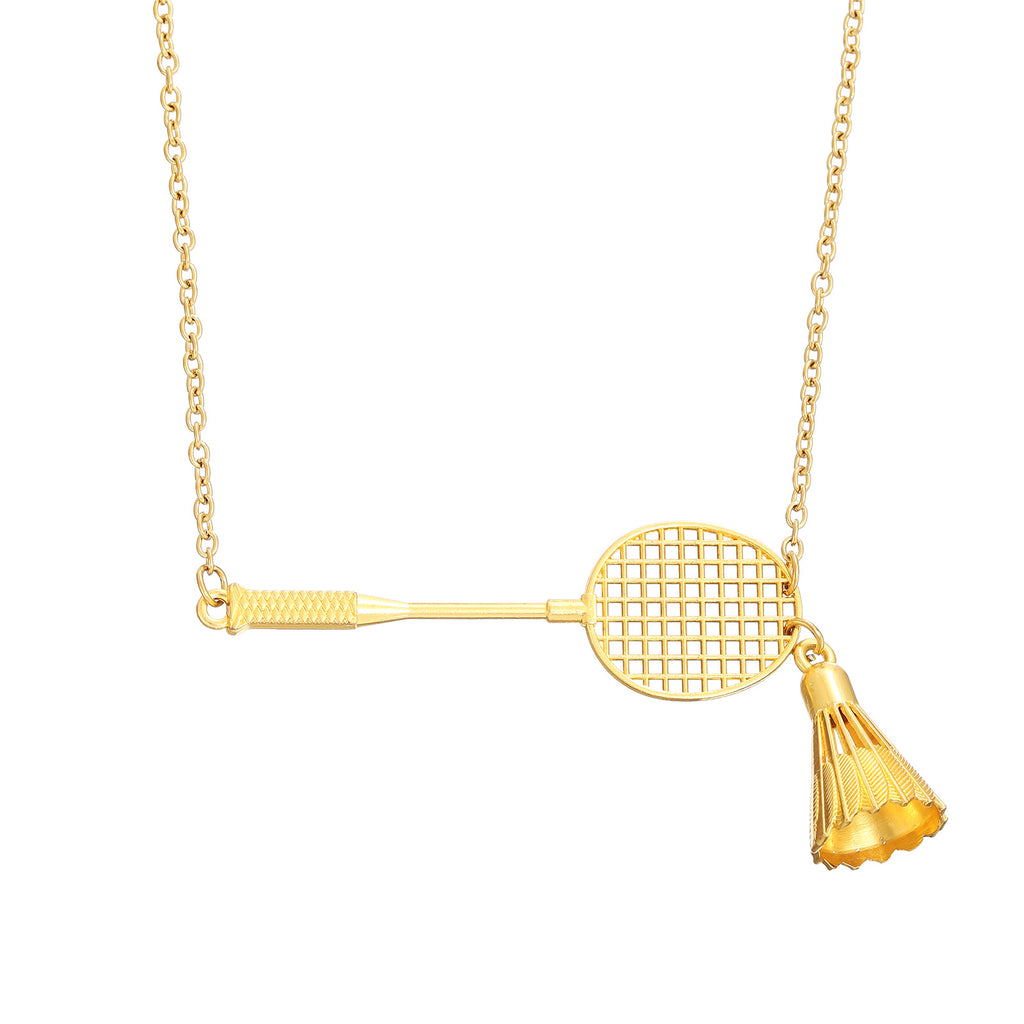 Damen Halskette mit Badminton-Motiv Shop Nory