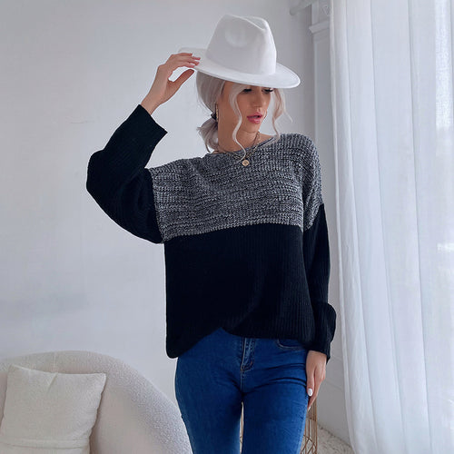 Damen Oversize Wollmix-Pullover mit Carmenausschnitt, Strukturstrick und lässiger Tunika-Silhouette Shop Nory