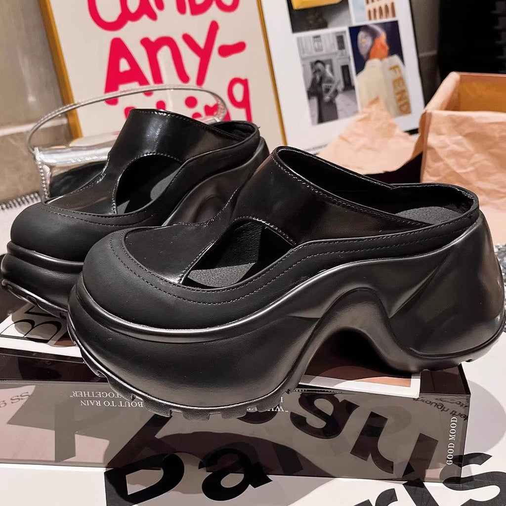 Damen modische Clogs mit konturierter Sohle
