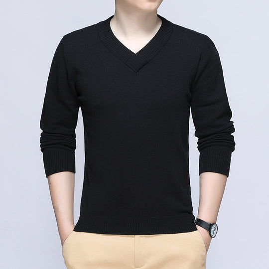 Herren Eleganter V-Ausschnitt Pullover Shop Nory