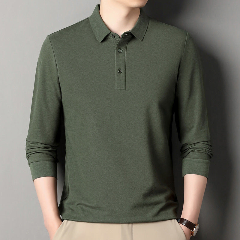 Herren Langarm‑Polo aus atmungsaktivem Baumwoll‑Stretch mit feinem Polokragen Shop Nory