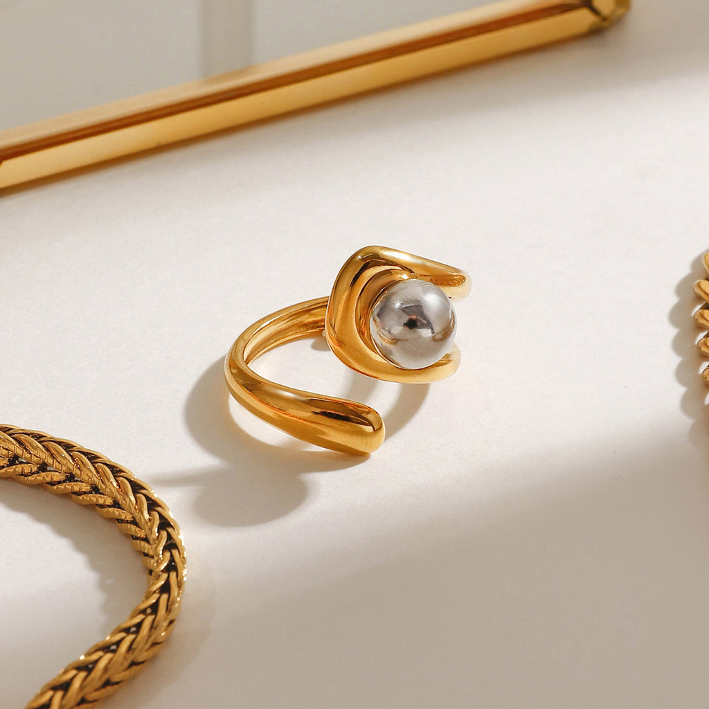 Damen Offener Ring mit elegantem Wickel-Design und hypoallergenen Eigenschaften Shop Nory