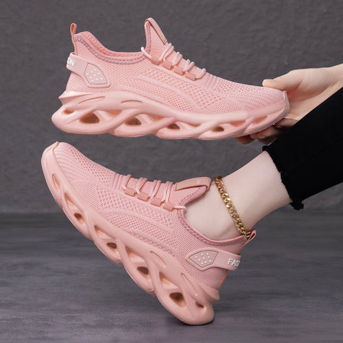 Damen Hochleistungs-Laufschuhe mit atmungsaktivem Obermaterial und dämpfenden Sohlentechnologien