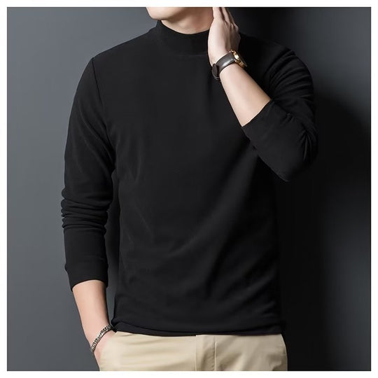 Herren Hochwertiges Langarmshirt mit Rollkragen Shop Nory