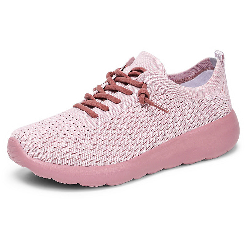 Damen Leichte und flexible Strick-Sneaker mit rutschfester Sohle