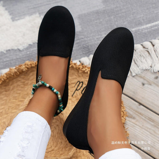 Damen Flexible Strick‑Loafer mit gepolstertem Komfortfußbett und rutschfester Laufsohle Shop Nory