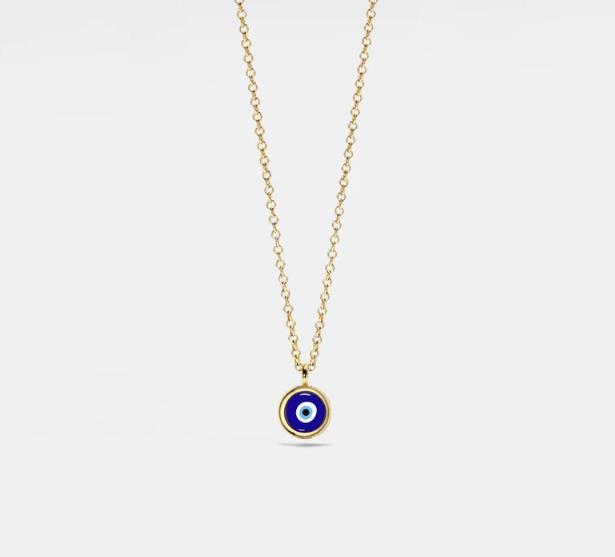 Damen Halskette mit schützendem Evil-Eye-Anhänger aus hochwertigem Material Shop Nory