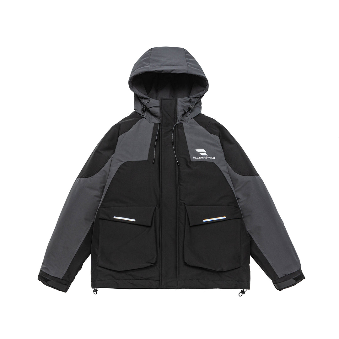 Herren Urbaner Tech-Parka mit Utility-Taschen, reflektierenden Details und verstellbarem Saum Shop Nory
