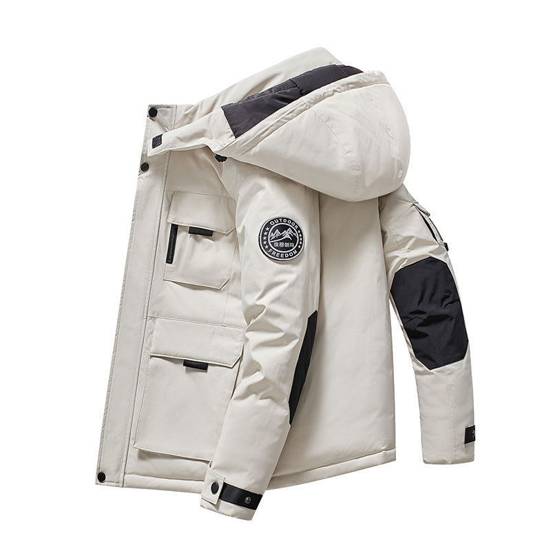 Herren Isolierter Field-Parka mit Kapuze, Mehrfach-Utility-Taschen und winddichter Shell Shop Nory