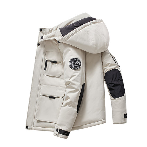 Herren Isolierter Field-Parka mit Kapuze, Mehrfach-Utility-Taschen und winddichter Shell Shop Nory