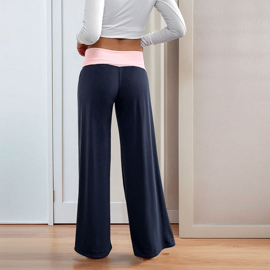 Damen Sportliche Freizeithose mit weitem Bein