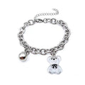 Damenarmband mit charmantem Bärenanhänger aus hochwertigem Edelstahl Shop Nory