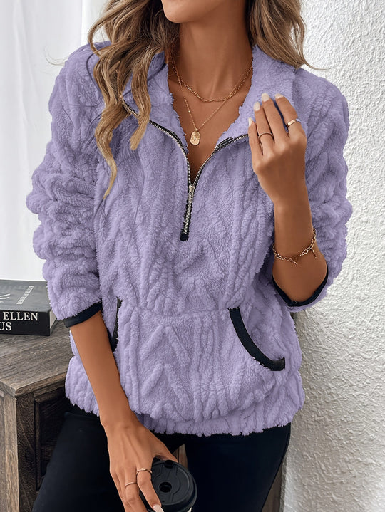Damen Weiche Fleece Damenjacke Shop Nory