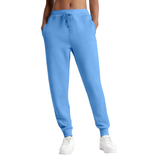 Damen nan schmale High‑Waist Sweat-Jogginghose mit hohem Komfortbund, verstellbarem Kordelzug und elastischen Knöchelbündchen Shop Nory