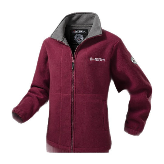 Damen Fleecejacke mit Stehkragen, windabweisender Struktur & verstellbarem Kordelzugsaum Shop Nory
