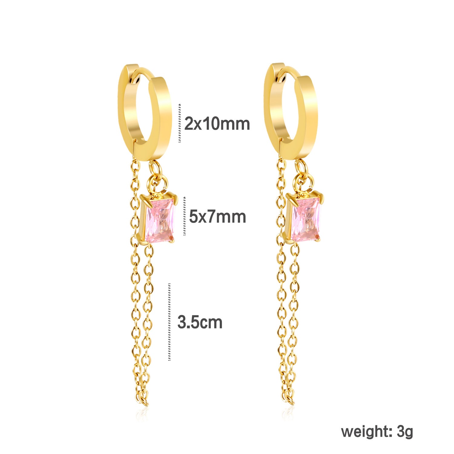 Damen Hängende Ohrhänger mit funkelnden Kristallen und eleganter Goldverzierung Shop Nory