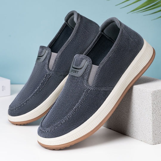 Herren nan Cord-Slipper-Sneaker mit elastischem Einstieg, gepolsterter Innensohle und griffiger Gummilaufsohle Shop Nory